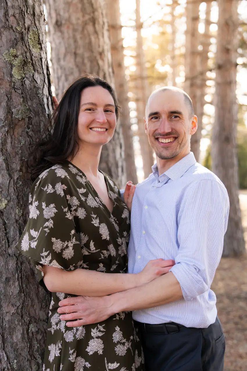 Alex and Rachel together outdoors in Duluth.